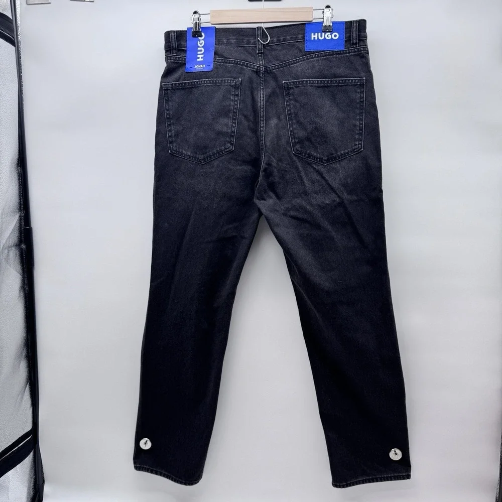 HUGO Boss Jonah Jeans Men's Size 34X32 Straight Leg Fit Black NWT